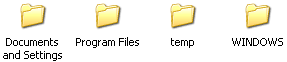 Open this icon and you will see several folders with English names